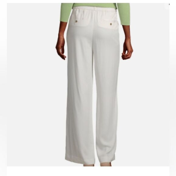 Worthington Pleated Wide Leg Size S Polar Bear White Pants
100% Rayon - Picture 3 of 11